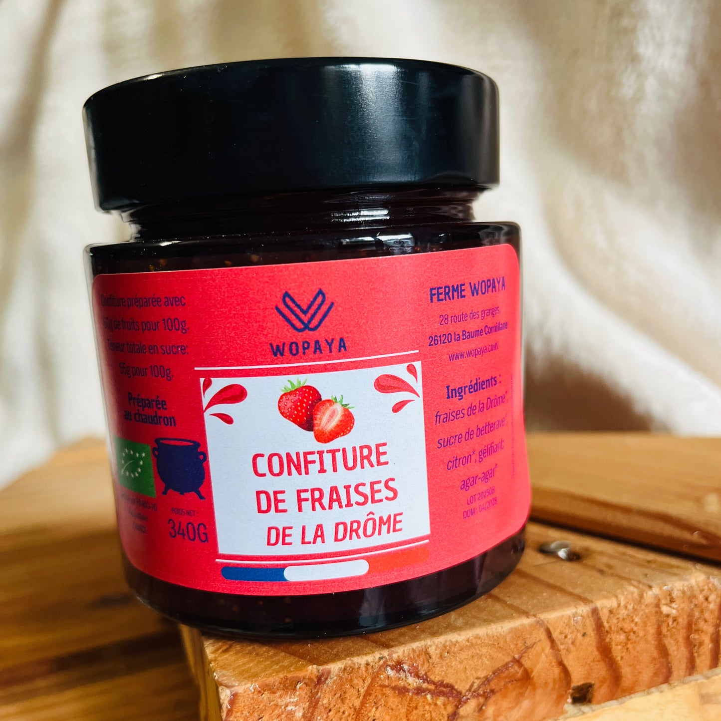 Confiture de fraises de la ferme
