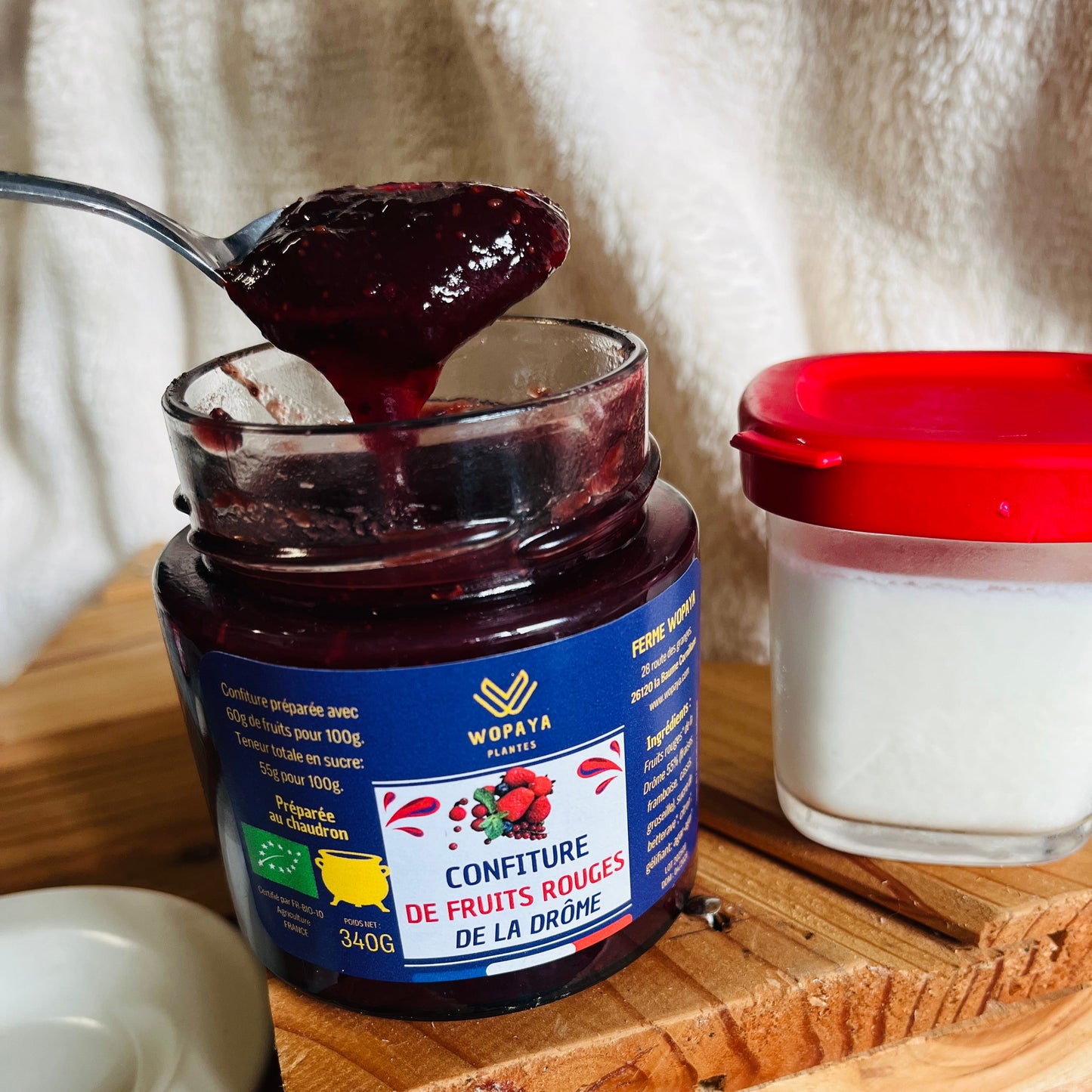 Confiture de fruits rouges de la ferme