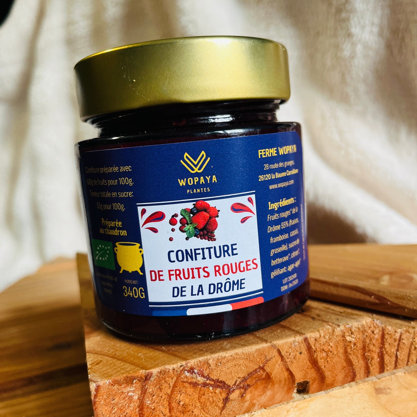 Confiture de fruits rouges de la ferme