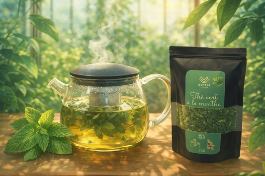 Un thé vert qui sent vraiment la menthe ... sans arome !